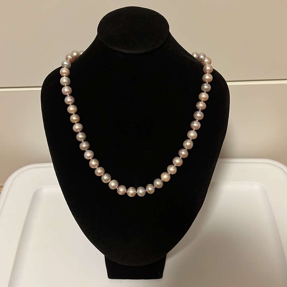 Freshwater 7.5-8mm Pink Multi Color Pearl Necklace